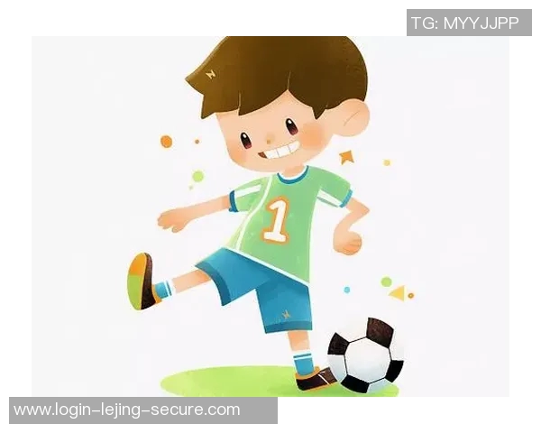 快乐踢足球的男孩卡通形象展现青春活力与运动激情的趣味世界